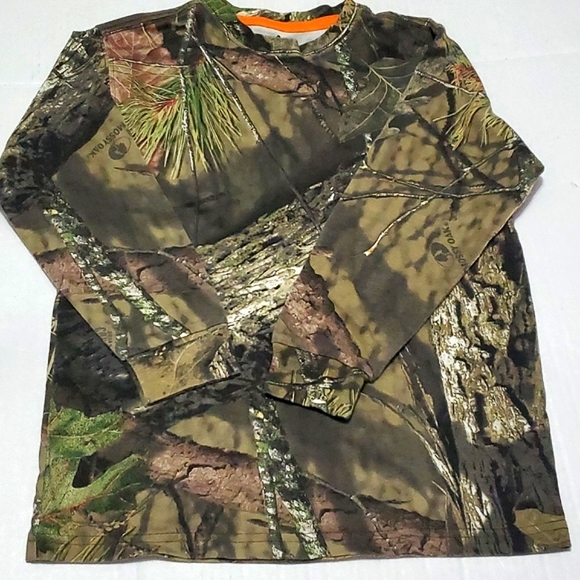Mossy Oak Camo Duck Hunter Long Sleeve Outdoor Boys Sweater - Picture 1 of 7